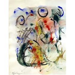 Gouache, Antonio Pasquini, 59x45, sign. Anton