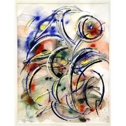 Gouache, Antonio Pasquini, 59x45, sign. Anton