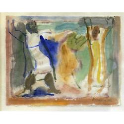 Watercolour, Lennart Rosensohn, "Ritualistic