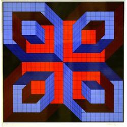 Colourlithography, Victor Vasarely, 51x44, si