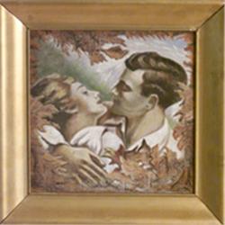 Oil on canvas, 26x26, signed a tergo Julen 19