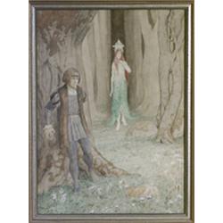 Watercolour, Einar Bager, 45x33, sign. E Bage