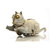 Image 1 : Cat hunting rat with flashing eyes, german, c