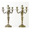 Image 1 : Chandeliers, pair, bronze, 1850-1900, H 44.