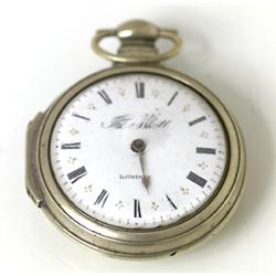 Pocket watch, diam 6, sign. T H S London, sli