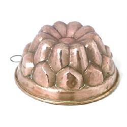 Aspic mould, copper, 1850-1900, H 10, diam. 2