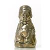 Image 1 : Money-box, brass, H 11.