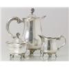 Image 1 : Coffee service, 3 pieces, silver-plated, sign