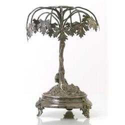 Centrepiece, silver-plated, WMF ?, H 31, glas