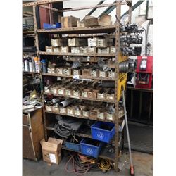 PARTS INVENTORY, RACK WITH CONTENTS