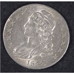 1833 BUST HALF DOLLAR AU/BU