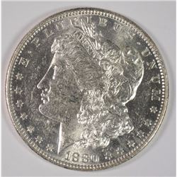 1880-O MORGAN SILVER DOLLAR, CHOICE BU