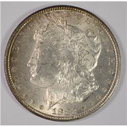 1882-CC MORGAN SILVER DOLLAR, CHOICE BU