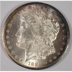 1884-CC MORGAN  DOLLAR, CHOICE BU