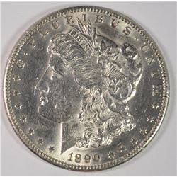 1890-CC MORGAN SILVER DOLLAR, CHOICE BU  SEMI-KEY DATE