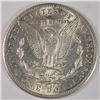 Image 2 : 1890-CC MORGAN SILVER DOLLAR, CHOICE BU  SEMI-KEY DATE