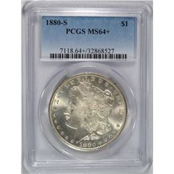 1880-S MORGAN DOLLAR PCGS MS-64+