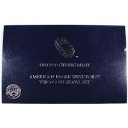 2013-W WEST POINT AMERICAN SILVER EAGLE TWO COIN SET IN ORIGINAL PACKAGING