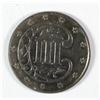Image 2 : 1861 THREE CENT SILVER, AU NICE COLOR