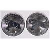 Image 1 : ( 2 ) GEM BU 2016 CANADIAN COUGAR ONE OUNCE .9999 SILVER COINS