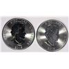 Image 2 : ( 2 ) GEM BU 2016 CANADIAN COUGAR ONE OUNCE .9999 SILVER COINS