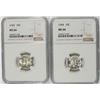 Image 1 : 1943 & 1944 MERCURY DIMES, NGC MS-66