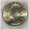 Image 2 : 1949 WASHINGTON QUARTER PCGS MS66