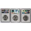 Image 2 : 1956, 1963 & 1963-D FRANKLIN HALF DOLLARS, NGC MS-64