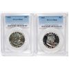 Image 1 : 2 - 1962 FRANKLIN HALF DOLLARS - BOTH PCGS PR66!
