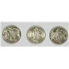 Image 2 : (3) 1944 WALKING LIBERTY HALF DOLLARS, CHOICE BU