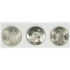 Image 2 : ( 3 ) 1923 CHOICE BU PEACE SILVER DOLLARS,