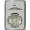 Image 1 : 1890 MORGAN SILVER DOLLAR, NGC MS-63