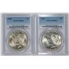 Image 1 : 1922 & 1923 PEACE SILVER DOLLARS, PCGS MS-64