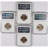 Image 2 : ( 4 ) NGC GRADED JEFFERSON NICKELS: 1947 MS-66, 1947-S, 1948-D & 1950 MS-66