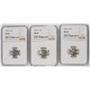 Image 1 : ( 3 ) 1955-S ROOSEVELT DIMES, NGC MS-66