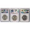Image 2 : ( 3 ) 1963 FRANKLIN HALF DOLLARS, NGC MS-62