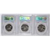 Image 2 : ( 3 ) 1964 KENNEDY HALF DOLLARS, PCGS  PR-67