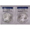 Image 1 : ( 2 ) 2016-(W) WEST POINT MINT AMERICAN SILVER EAGLES , PCGS MS-69  FIRST STRIKE