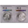 Image 2 : ( 2 ) 2016-(W) WEST POINT MINT AMERICAN SILVER EAGLES , PCGS MS-69  FIRST STRIKE