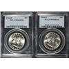 Image 1 : ( 2 ) 1954-D FRANKLIN HALF DOLLAR, PCGS MS-64 FBL