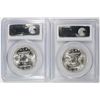 Image 2 : ( 2 ) 1955 FRANKLIN HALF DOLLARS, PCGS MS-64 FBL