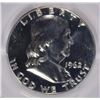 Image 2 : 1962 FRANKLIN HALF DOLLAR, PCGS PROOF-67  NICE!