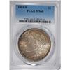 Image 1 : 1881-S MORGAN SILVER DOLLAR, PCGS MS-66 GREAT COLORS!