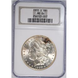 1900-O MORGAN SILVER DOLLAR, NGC MS-64