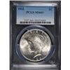 Image 1 : 1922 PEACE SILVER DOLLAR, MS-64+ PCGS WHITE!