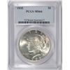 Image 1 : 1935 PEACE SILVER DOLLAR, PCGS MS-64 "LOOKS MS-65  TO US"