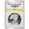Image 1 : 2004 AMERICAN SILVER EAGLE, LVCS PERFECT GEM PROOF ULTRA CAMEO