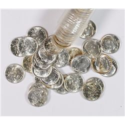 GEM BU ROLL OF 1955-D ROOSEVELT DIMES