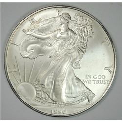 1996 AMERICAN SILVER EAGLE DOLLAR GEM BU