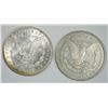 Image 2 : 1883 AU & 1887 CH BU MORGAN SILVER DOLLARS